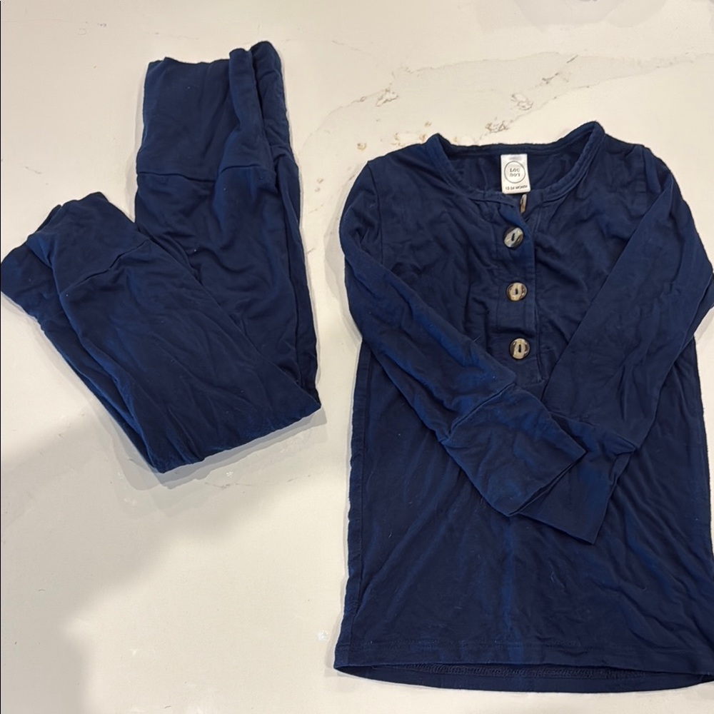 Lou Lou & Company Navy Kids Pajama Set